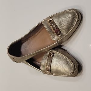 Coach gold "Olive" Loafers